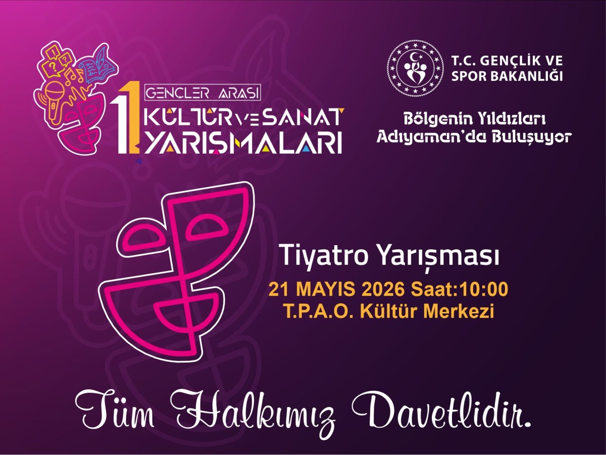 Genç yetenekler Güneydoğu’nun kalbinde Adıyaman’da sahne alacak.