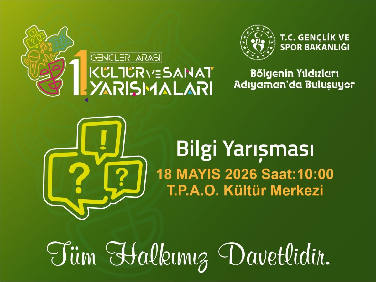 Genç yetenekler Güneydoğu’nun kalbinde Adıyaman’da sahne alacak.

